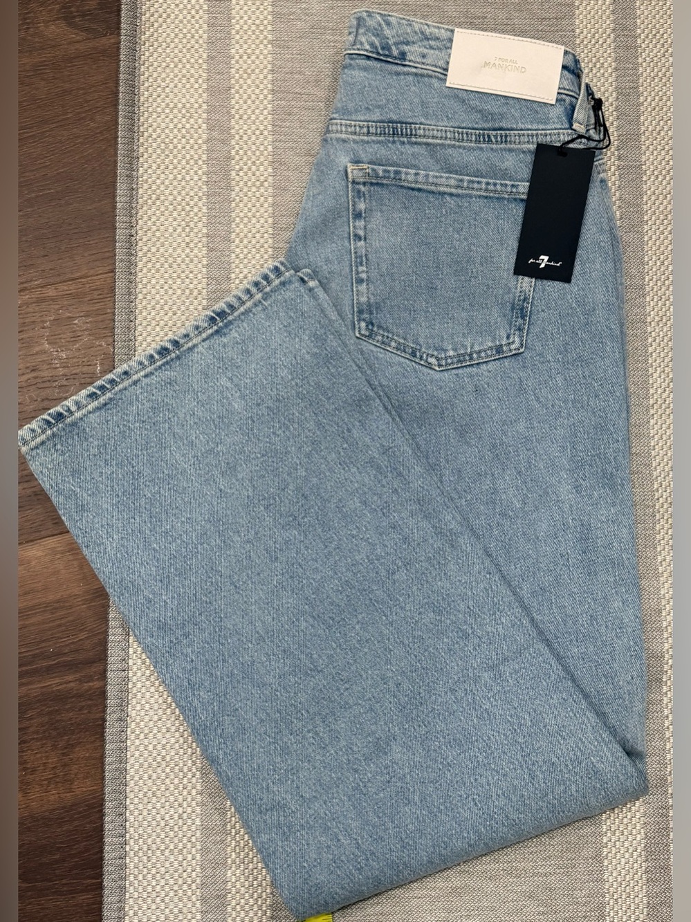 7 For All Mankind Low Straight Seabreeze Size 28 NWT
